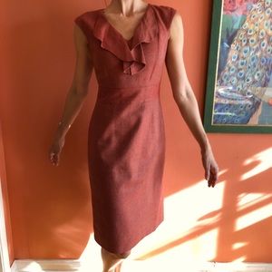 Classy coral textured dress